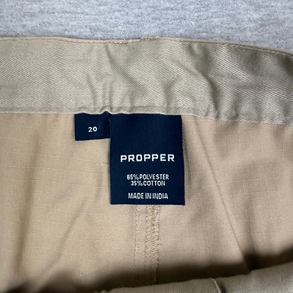 Propper Tactical Cargo Pants Mens 39x32.5 Khaki Tan Ripstop Utility Trousers